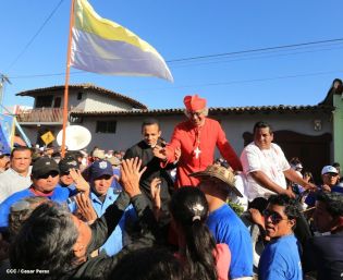 Masaya se desbordó en recibimiento al Cardenal Leopoldo Brenes