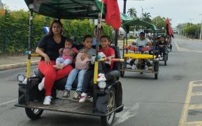 Caminatas y caravanas en toda Nicaragua en Fuerza de Victorias celebrando el 43/19