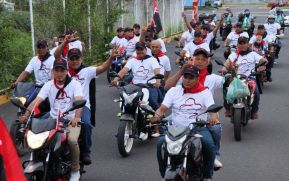 Caminatas y caravanas en toda Nicaragua en Fuerza de Victorias celebrando el 43/19