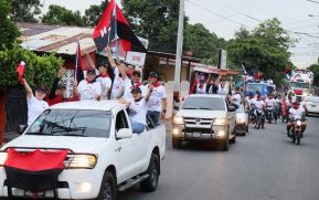Caminatas y caravanas en toda Nicaragua en Fuerza de Victorias celebrando el 43/19