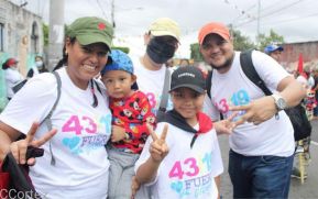 Caminatas y caravanas en toda Nicaragua en Fuerza de Victorias celebrando el 43/19