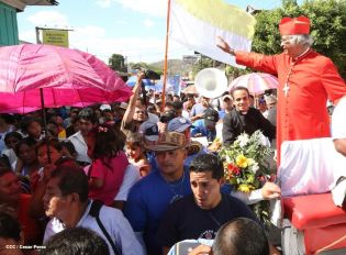Masaya se desbordó en recibimiento al Cardenal Leopoldo Brenes