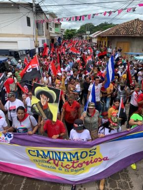 Caminatas y caravanas en toda Nicaragua en Fuerza de Victorias celebrando el 43/19