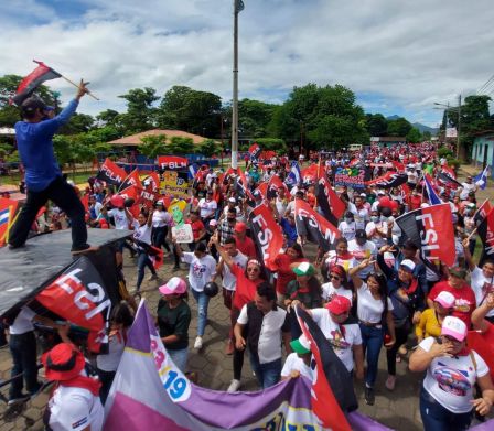 Caminatas y caravanas en toda Nicaragua en Fuerza de Victorias celebrando el 43/19