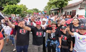 Caminatas y caravanas en toda Nicaragua en Fuerza de Victorias celebrando el 43/19