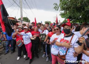 Caminatas y caravanas en toda Nicaragua en Fuerza de Victorias celebrando el 43/19