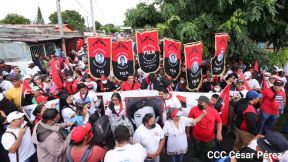Caminatas y caravanas en toda Nicaragua en Fuerza de Victorias celebrando el 43/19