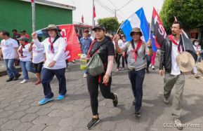 Caminatas y caravanas en toda Nicaragua en Fuerza de Victorias celebrando el 43/19