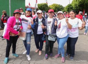 Caminatas y caravanas en toda Nicaragua en Fuerza de Victorias celebrando el 43/19