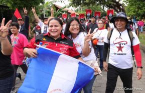 Caminatas y caravanas en toda Nicaragua en Fuerza de Victorias celebrando el 43/19