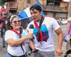 Caminatas y caravanas en toda Nicaragua en Fuerza de Victorias celebrando el 43/19