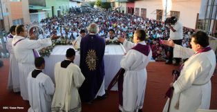 Masaya se desbordó en recibimiento al Cardenal Leopoldo Brenes