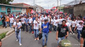 Caminatas y caravanas en toda Nicaragua en Fuerza de Victorias celebrando el 43/19