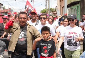 Caminatas y caravanas en toda Nicaragua en Fuerza de Victorias celebrando el 43/19