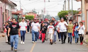 Caminatas y caravanas en toda Nicaragua en Fuerza de Victorias celebrando el 43/19