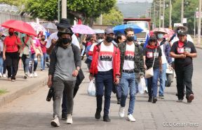 Caminatas y caravanas en toda Nicaragua en Fuerza de Victorias celebrando el 43/19
