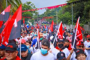 Caminatas y caravanas en toda Nicaragua en Fuerza de Victorias celebrando el 43/19