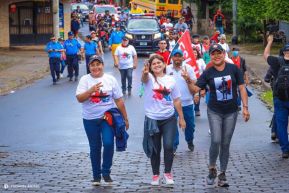 Caminatas y caravanas en toda Nicaragua en Fuerza de Victorias celebrando el 43/19