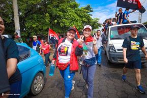 Caminatas y caravanas en toda Nicaragua en Fuerza de Victorias celebrando el 43/19
