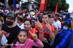 Presidente Daniel Ortega y Compañera Rosario presiden acto del 43/19 de la Revolución Sandinista