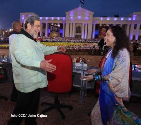 Presidente Daniel Ortega y Compañera Rosario presiden acto del 43/19 de la Revolución Sandinista