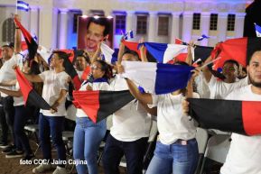 Presidente Daniel Ortega y Compañera Rosario presiden acto del 43/19 de la Revolución Sandinista