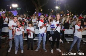 Presidente Daniel Ortega y Compañera Rosario presiden acto del 43/19 de la Revolución Sandinista