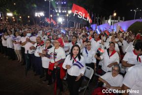 Presidente Daniel Ortega y Compañera Rosario presiden acto del 43/19 de la Revolución Sandinista