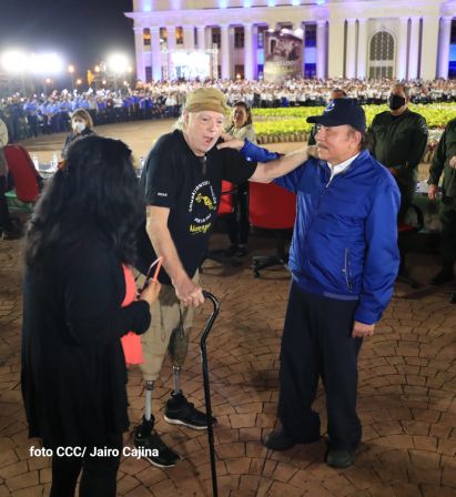 Presidente Daniel Ortega y Compañera Rosario presiden acto del 43/19 de la Revolución Sandinista