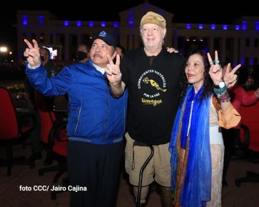 Presidente Daniel Ortega y Compañera Rosario presiden acto del 43/19 de la Revolución Sandinista