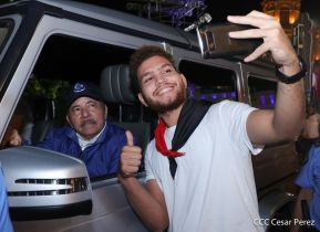 Presidente Daniel Ortega y Compañera Rosario presiden acto del 43/19 de la Revolución Sandinista