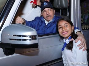 Presidente Daniel Ortega y Compañera Rosario presiden acto del 43/19 de la Revolución Sandinista
