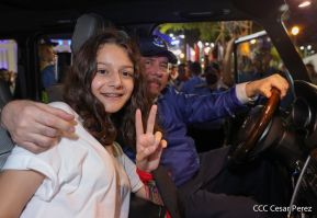 Presidente Daniel Ortega y Compañera Rosario presiden acto del 43/19 de la Revolución Sandinista