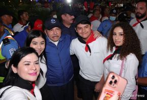 Presidente Daniel Ortega y Compañera Rosario presiden acto del 43/19 de la Revolución Sandinista