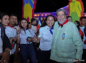 Presidente Daniel Ortega y Compañera Rosario presiden acto del 43/19 de la Revolución Sandinista