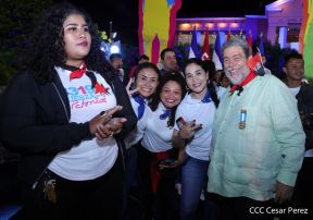 Presidente Daniel Ortega y Compañera Rosario presiden acto del 43/19 de la Revolución Sandinista