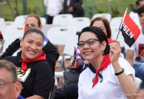 Presidente Daniel Ortega y Compañera Rosario presiden acto del 43/19 de la Revolución Sandinista