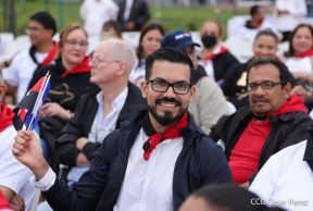 Presidente Daniel Ortega y Compañera Rosario presiden acto del 43/19 de la Revolución Sandinista