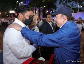 Presidente Daniel Ortega y Compañera Rosario presiden acto del 43/19 de la Revolución Sandinista