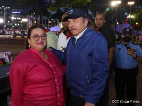 Presidente Daniel Ortega y Compañera Rosario presiden acto del 43/19 de la Revolución Sandinista