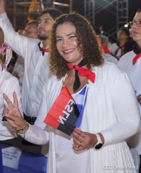 Presidente Daniel Ortega y Compañera Rosario presiden acto del 43/19 de la Revolución Sandinista