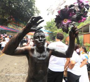 Entre fe y tradición Santo Domingo recorre las calles de Managua