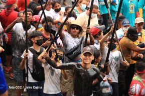 Entre fe y tradición Santo Domingo recorre las calles de Managua