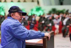 Acto del 43 aniversario de la fundación de la Fuerza Aérea del Ejército de Nicaragua