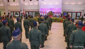 Acto del 43 aniversario de la fundación de la Fuerza Aérea del Ejército de Nicaragua