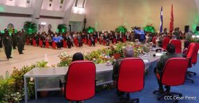 Acto del 43 aniversario de la fundación de la Fuerza Aérea del Ejército de Nicaragua