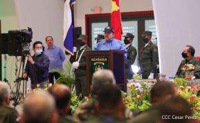 Acto del 43 aniversario de la fundación de la Fuerza Aérea del Ejército de Nicaragua