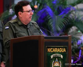 Acto del 43 aniversario de la fundación de la Fuerza Aérea del Ejército de Nicaragua