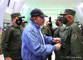 Acto del 43 aniversario de la fundación de la Fuerza Aérea del Ejército de Nicaragua