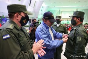 Acto del 43 aniversario de la fundación de la Fuerza Aérea del Ejército de Nicaragua